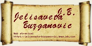 Jelisaveta Buzganović vizit kartica